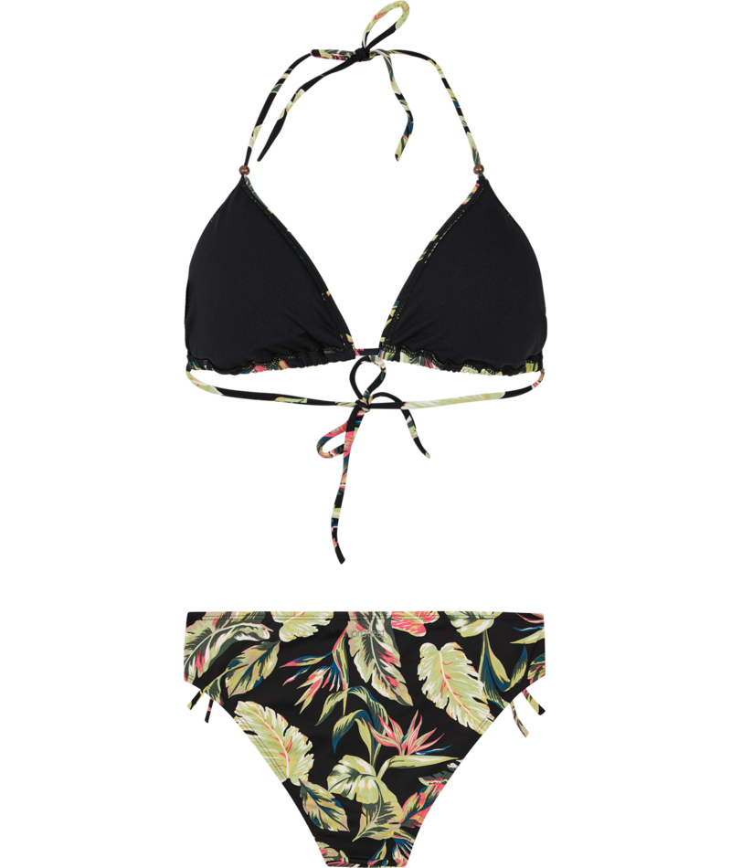 PRTFLUO TRIANGLE BIKINI TRUE BLACK