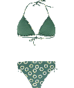 PRTHAIR TRIANGLE BIKINI VEGGIE GREE