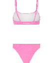 PRTDICE BANDEAU BIKINI SMOOTH PINK