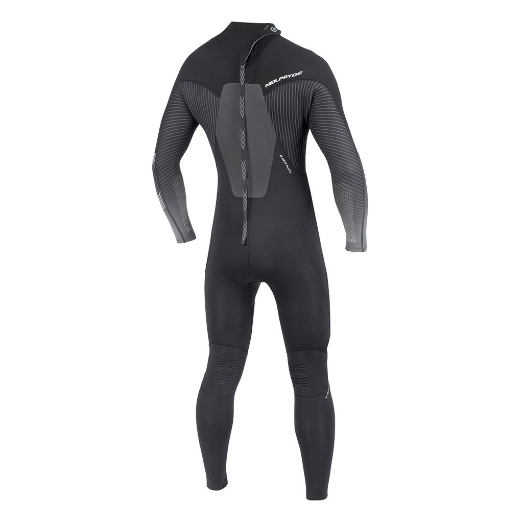 MISSION FULLSUIT BACK ZIP 5/4/3 BLACK