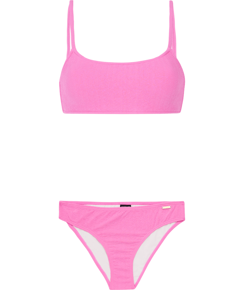 PRTDICE BANDEAU BIKINI SMOOTH PINK