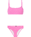 PRTDICE BANDEAU BIKINI SMOOTH PINK