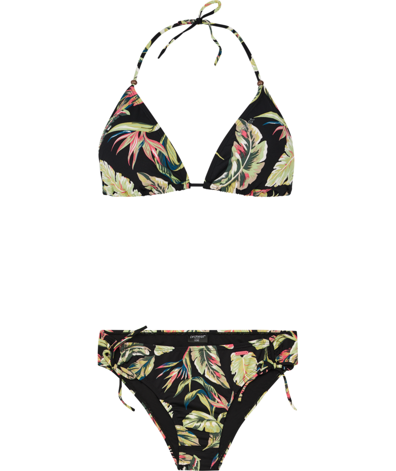 PRTFLUO TRIANGLE BIKINI TRUE BLACK