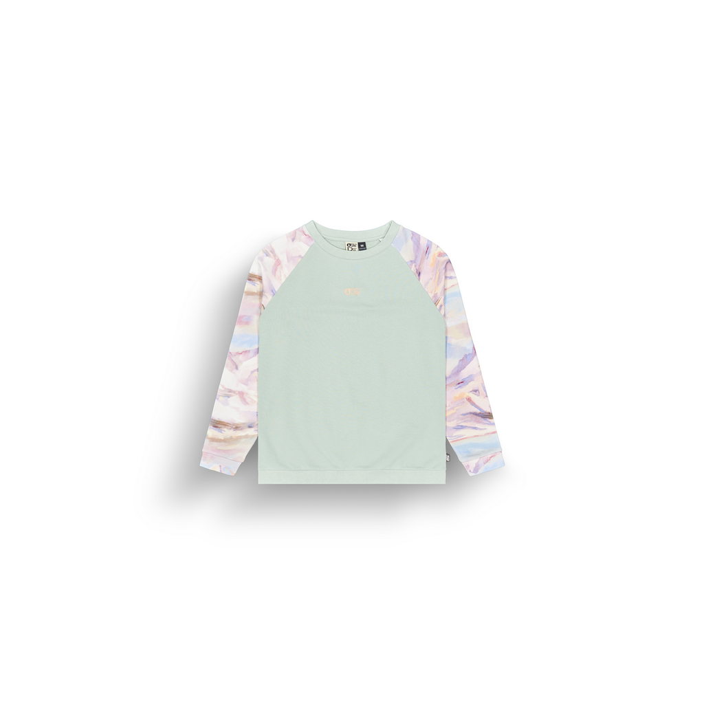 BLAYR PRINTED CREW A CLOUDY BLUE