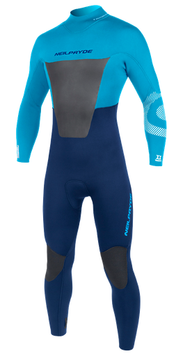 RISE FULLSUIT BACK ZIP 5/4/3 ICE BLUE