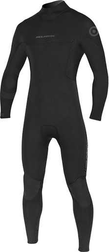 MISSION FULLSUIT BACK ZIP 5/4/3 BLACK