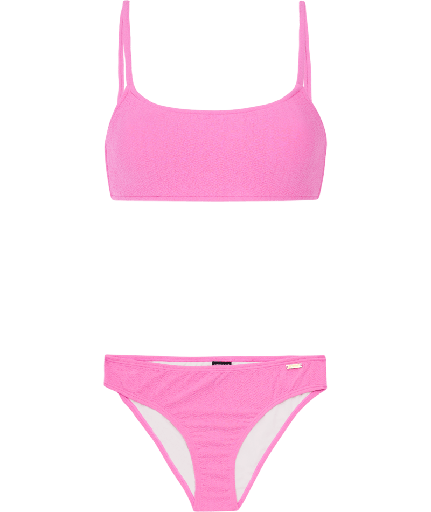 PRTDICE BANDEAU BIKINI SMOOTH PINK