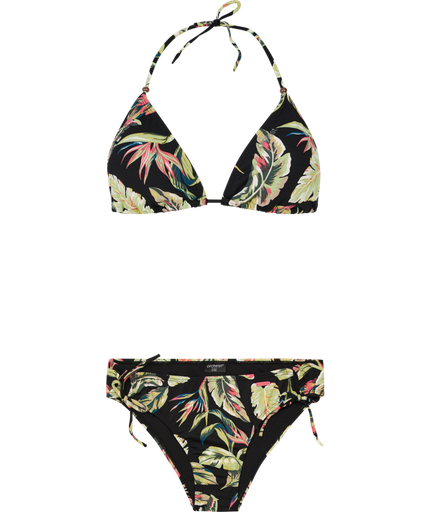 PRTFLUO TRIANGLE BIKINI TRUE BLACK
