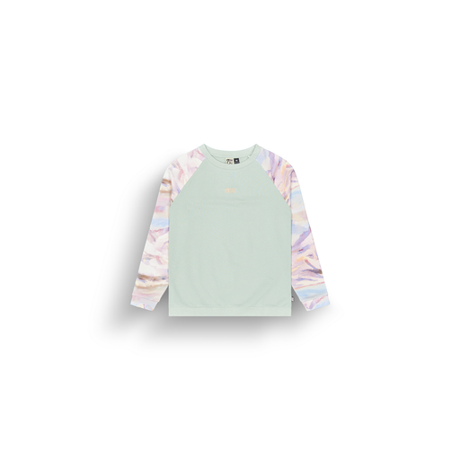 BLAYR PRINTED CREW A CLOUDY BLUE