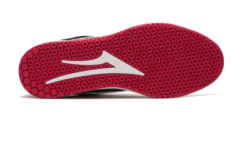 ATLANTIC BLACK/RED SUEDE