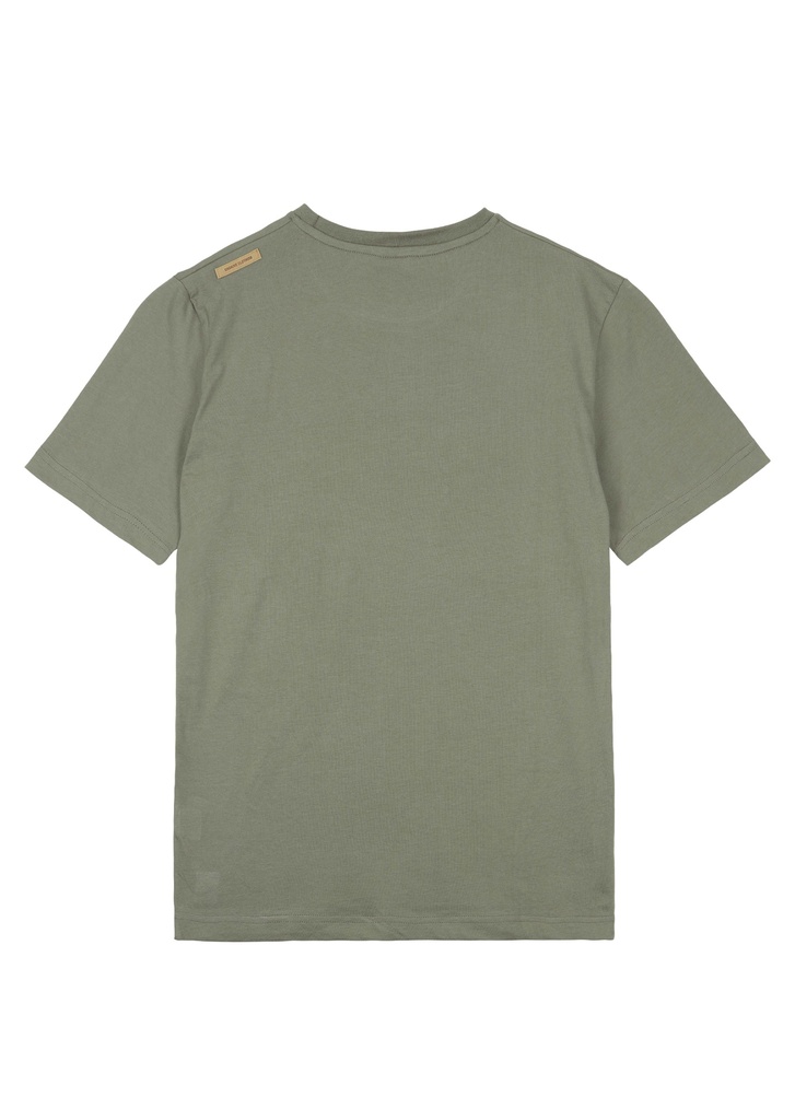 BASEMENT CORK TEE - E DUSTY OLIVE