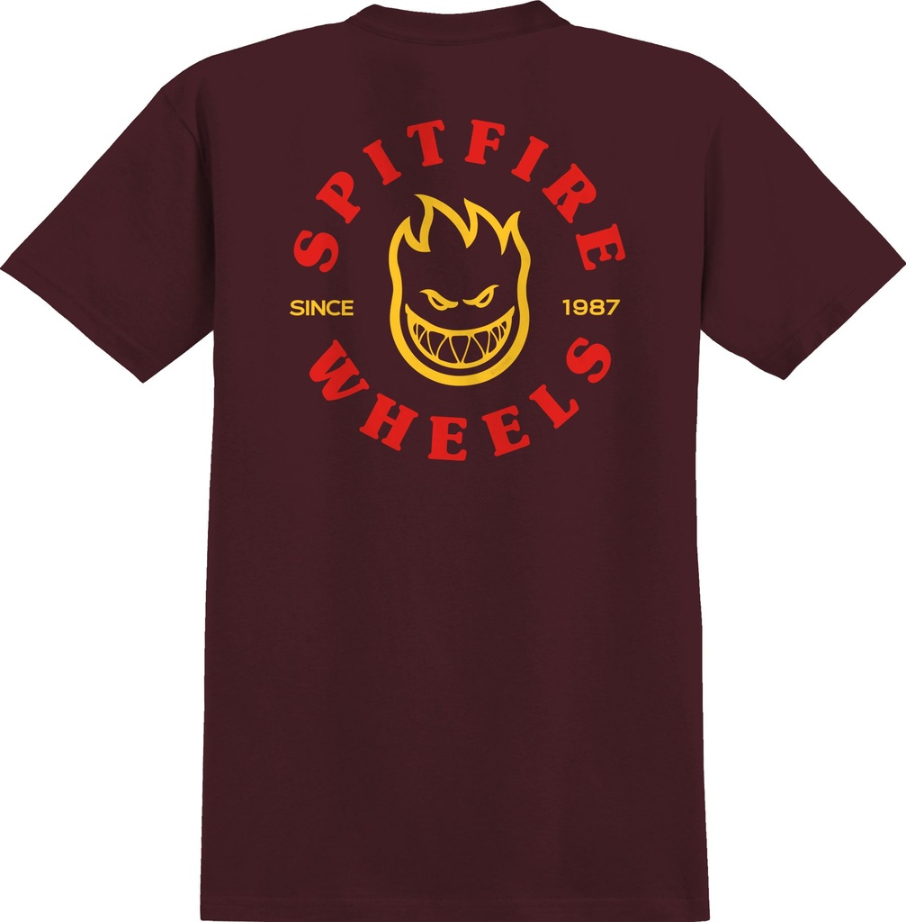 BIGHEAD CLSC YOUTH TEE MAROON/RED/YLW