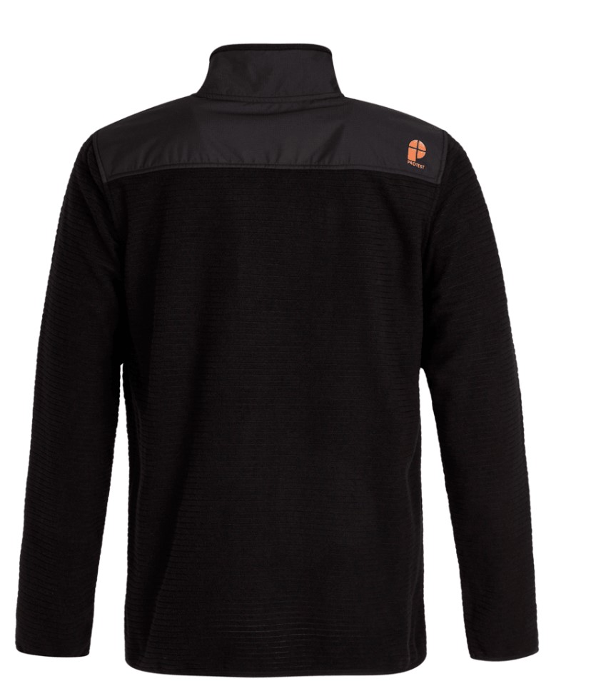 PRTVANERN FULL ZIP TOP TRUE BLACK