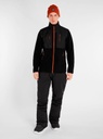 PRTVANERN FULL ZIP TOP TRUE BLACK