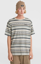 IKAT JACQUARD T-SHIRT GREY STRIPE