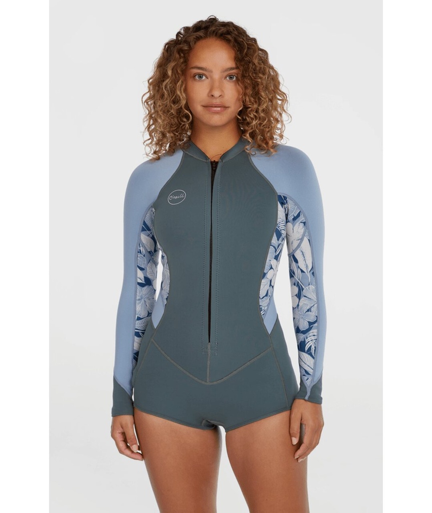 WMS BAHIA 2/1 FRONT ZIP L/S SHORT SPRING SHDE/PALMENOTROP/FADEDENIM