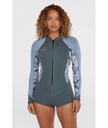 WMS BAHIA 2/1 FRONT ZIP L/S SHORT SPRING SHDE/PALMENOTROP/FADEDENIM