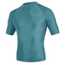 MISSION RASHGUARD S/S HOT TEAL