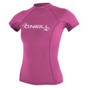 WOMEN BASIC SKINS S/S RASH GUARD FOX PINK