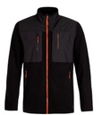 ANERN FULL ZIP TOP TRUE BLACK