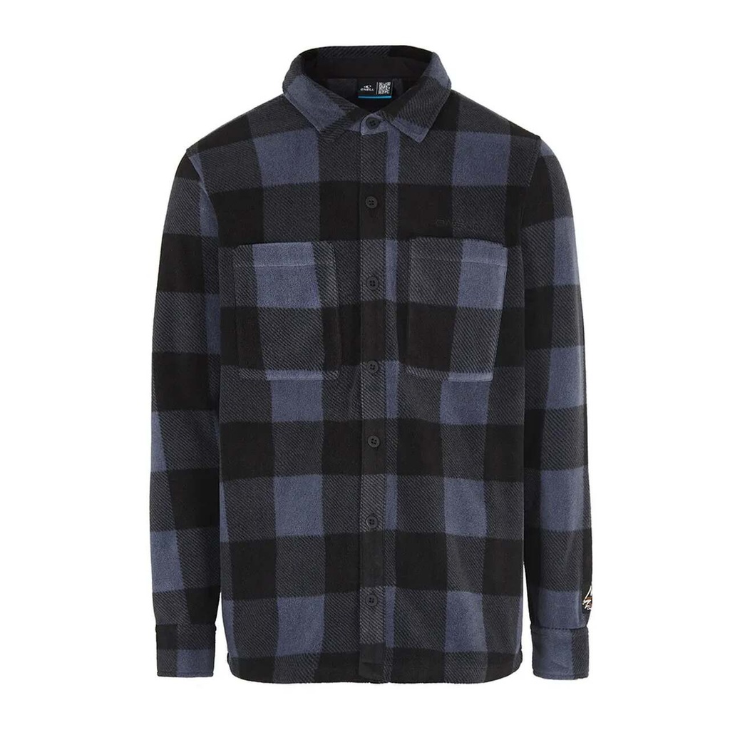 UTILITY FLEECE SHIRT BLUE CHECK