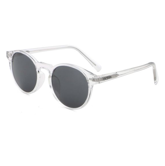 DE NIRO SHINY TRANSP WHT BLUE LENSE