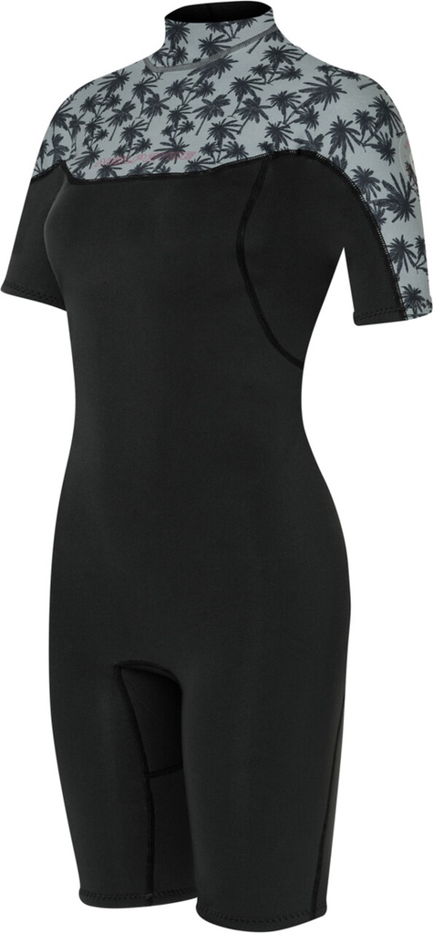 VAMP 2/2 SHORTY S/S FL BZ C3 CHARCOAL/PALM