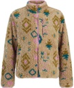 W ADELE OUTDOOR FULL ZIP TOP VINTAG PINK
