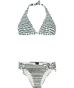 PRTADMIRER 25 HALTER BIK C-CUP VEGGIE GREE