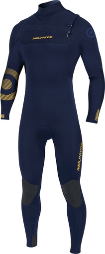 MISSION FULLSUIT FRONT ZIP 5/4/3 NAVY/YELLOW PRINT