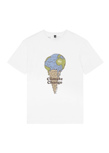 PIC MELTED TEE A WHITE