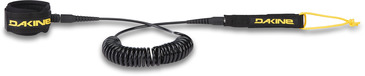 [D10003322-1] SUP COILED ANKLE LEASH 10'X3/16&quot; BLACK