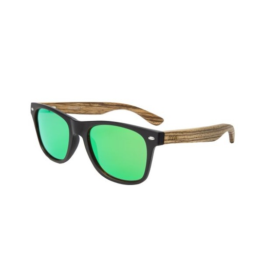 [50402.1] BEACH WOOD ZEBRA GREEN POL LENS
