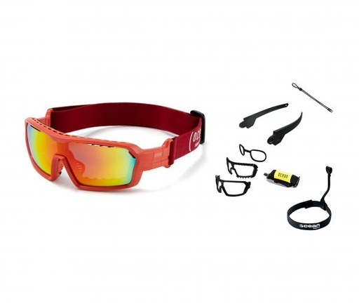 [3700.5X] CHAMELEON MATTE RED RED LENS