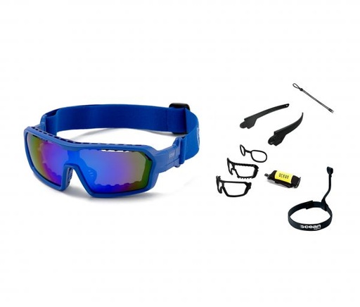 [3700.3X] CHAMELEON MATTE BLUE BLUE LENS