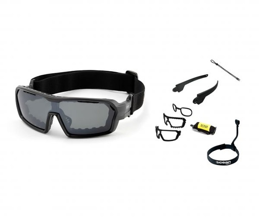 [3700.0X] CHAMELEON MATTE BLK SMOKE LENS