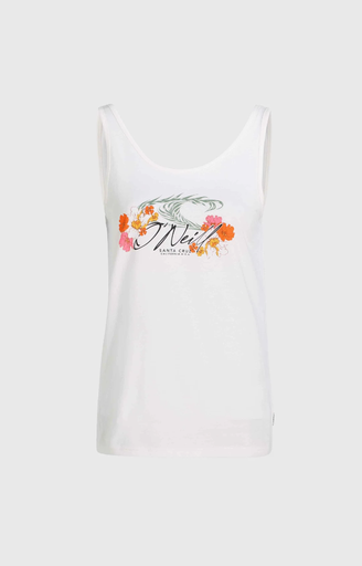 LUANA GRAPHIC TANK TOP WHITE