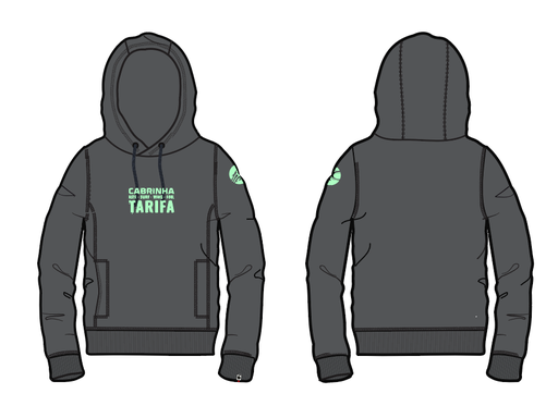 TARIFA KSWF HOODED SWEAT DARK GREY