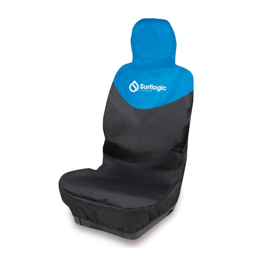 [59095] CAR SEAT COVER SINGLE BLACK &amp; CYAN