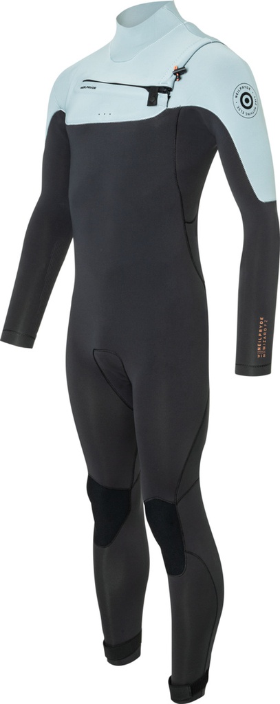 WIZARD 3/2 FULLSUIT GBS FZ CHARCOAL/LT GREY