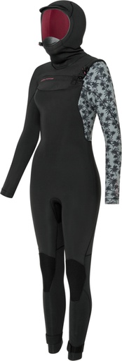 VAMP 5/4 HOODED GBS FZ CHARCOAL/PALM